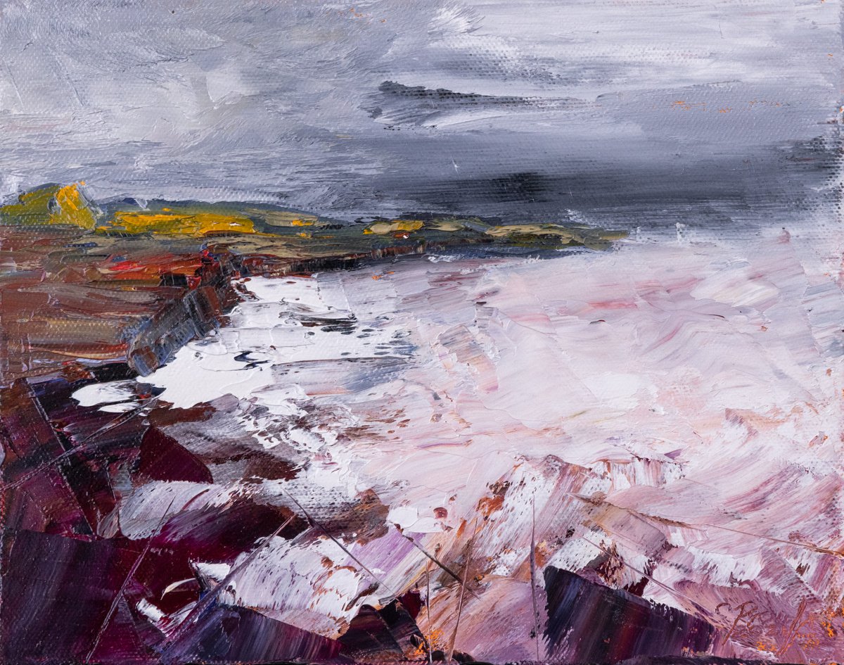 Impressionistic Landscape Oil Painting By Chantal Proulx, 10 X 8, i?cume, Original Artwork