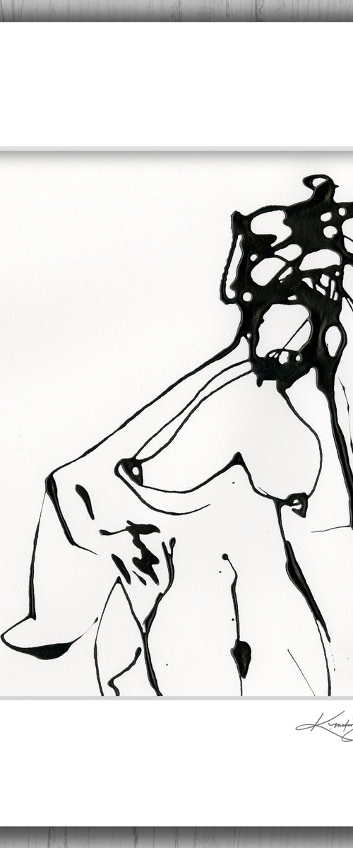 Doodle Nude 23 - Minimalistic Abstract Nude Art by Kathy Morton Stanion by Kathy Morton Stanion