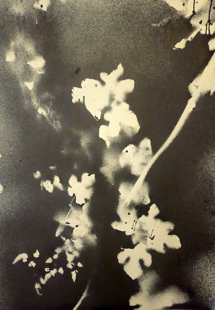 Surrealistic Botanical Acrylic Painting By Stefano Mazzolini, 28 X 41", Rf17, Original Artwork