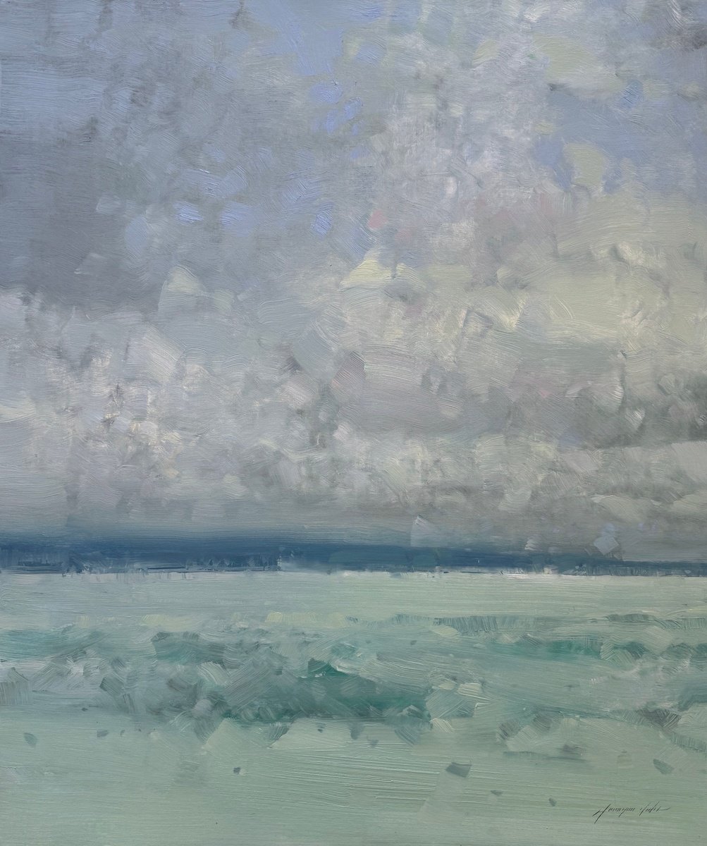 Caribbean Shore By Vahe Yeremyan, 37 X 44, Artwork For Sale On Artfinder