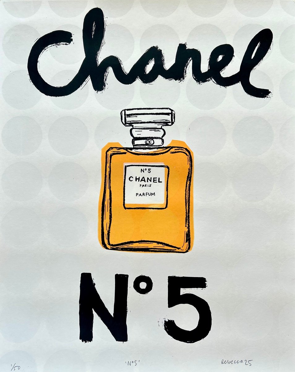 Screenprint , Chanel No 5 By Becky Hobden, 16 X 20, Artwork For Sale On Artfinder