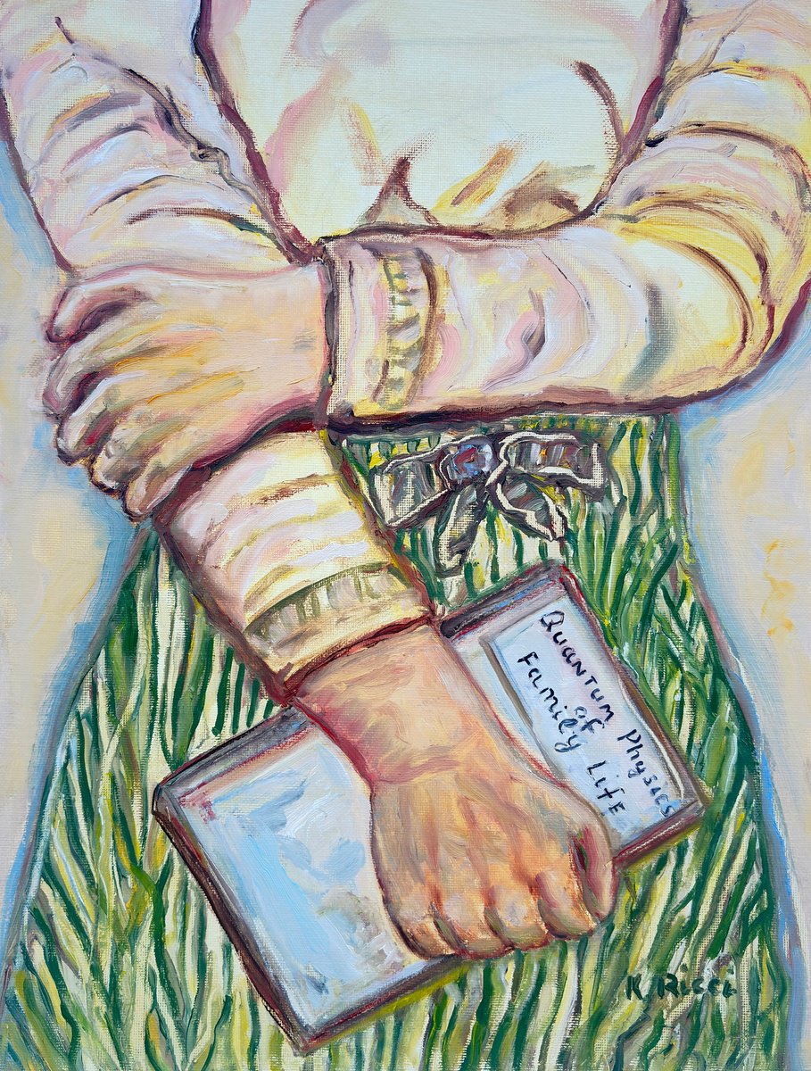 Woman Holding A Book By Katia Ricci, 12 X 16, Artwork For Sale On Artfinder