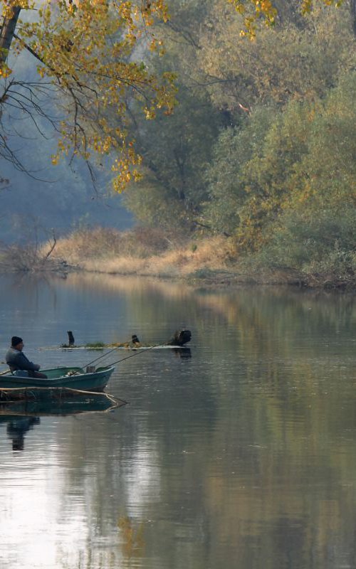 Fisherman and silence by Sonja  Čvorović