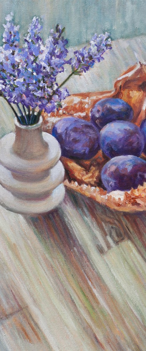 Lavender and Plums by Liudmila Pisliakova