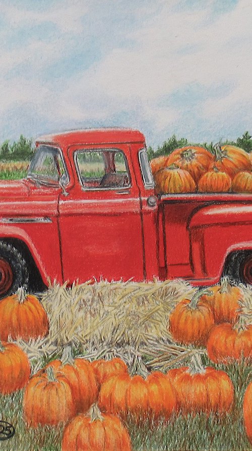 Truck Load of Pumpkins by Nina Elaine Thompson