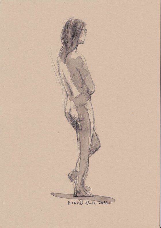 Standing nude