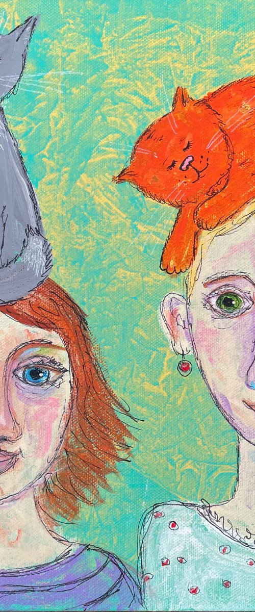 Who wore it better? Cat hats. by Anya Getter