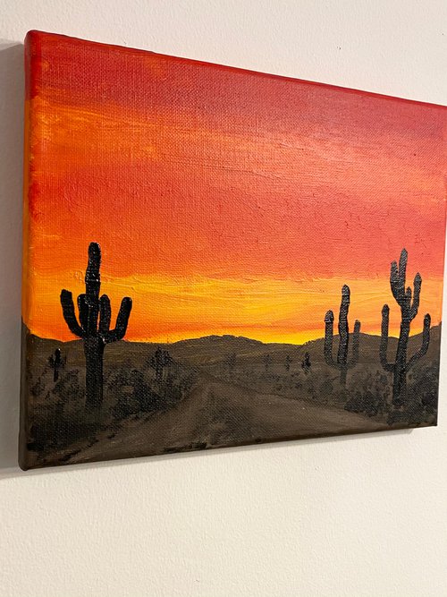 Sunset Arizona by Alan Horne Art Originals