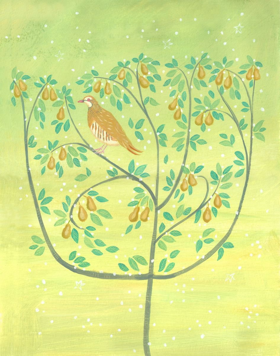 Partridge in a pear tree by Mary Stubberfield