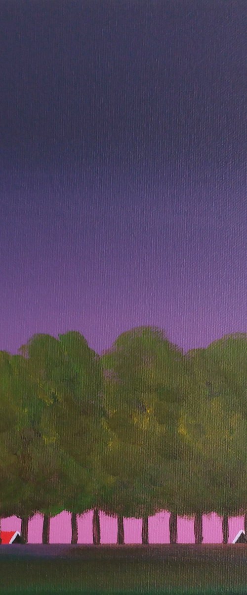 Bomendijk (dike with trees) by Nelly van Nieuwenhuijzen