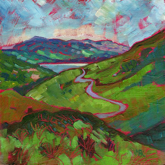 Lake District Winding Road - Miniature