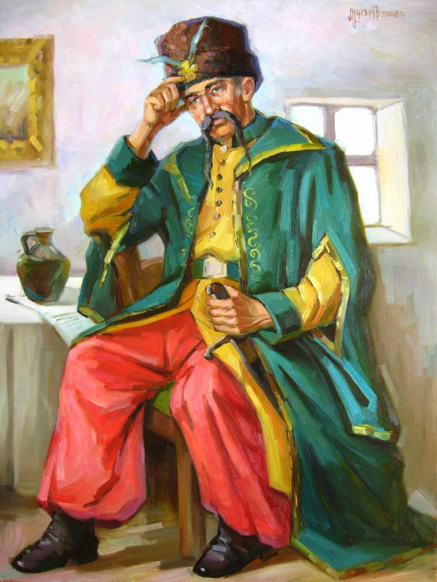 Portrait of the Hetman of the Zaporozhian Sich by Vladimir Lutsevich