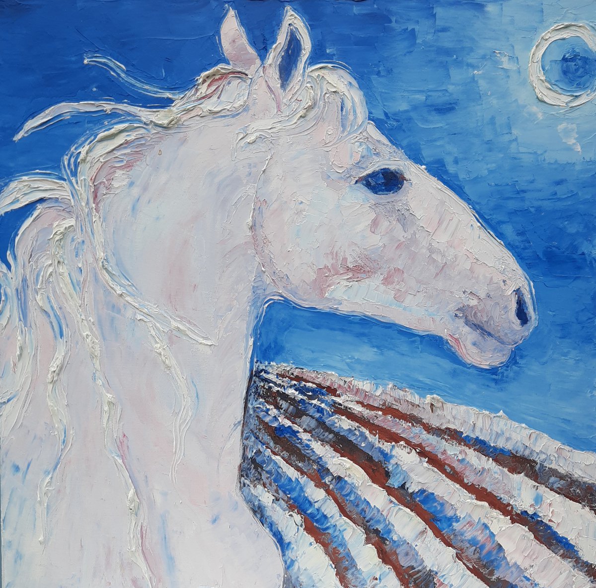Horse over Mare Moon by Brenda Burgess