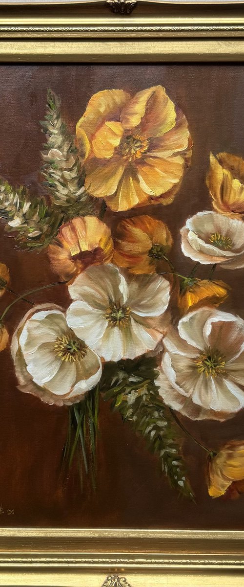 Bouquet of poppies by Kateryna Boykov