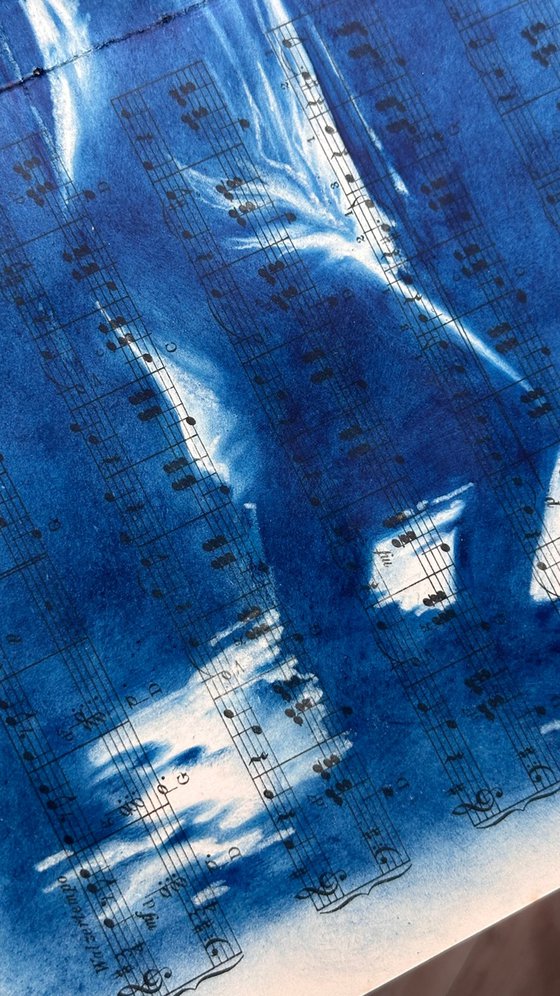 Muse №4 -Moonlight Blue Silhouette