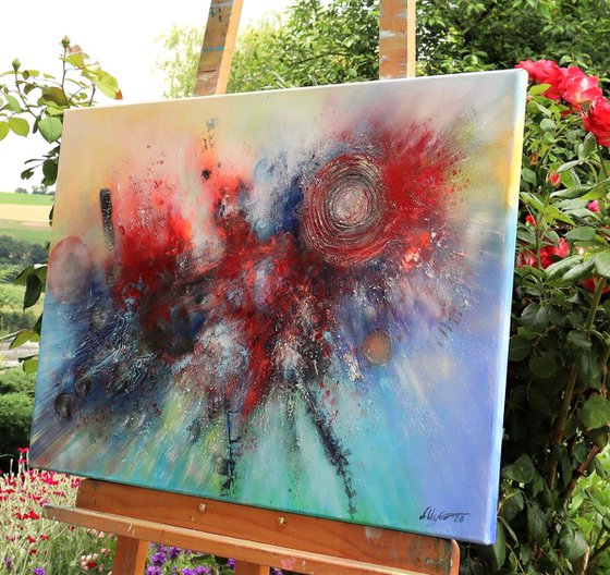 Abstract "Cosmic collision"