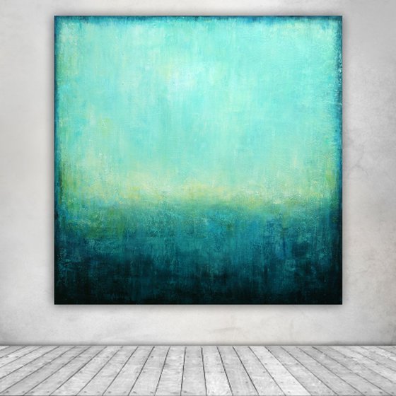 Abstract Turquoise Landscape IV
