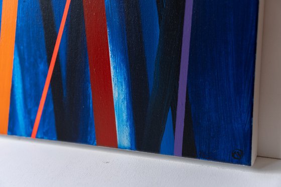 Abstract Spectrum in Blue 3 (AV Art)
