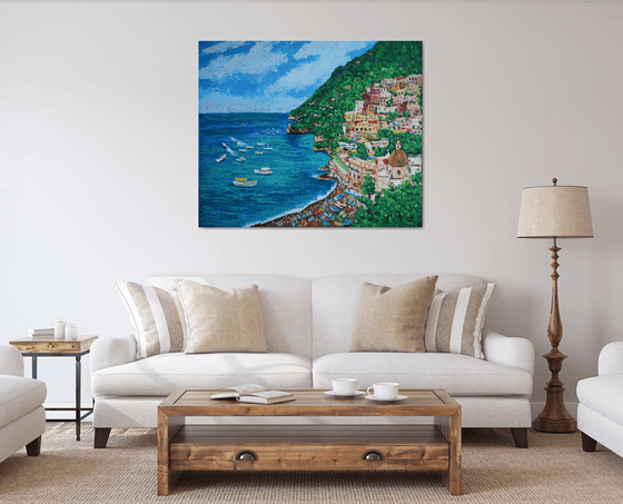 Positano. Italy / ORIGINAL OIL PAINTING