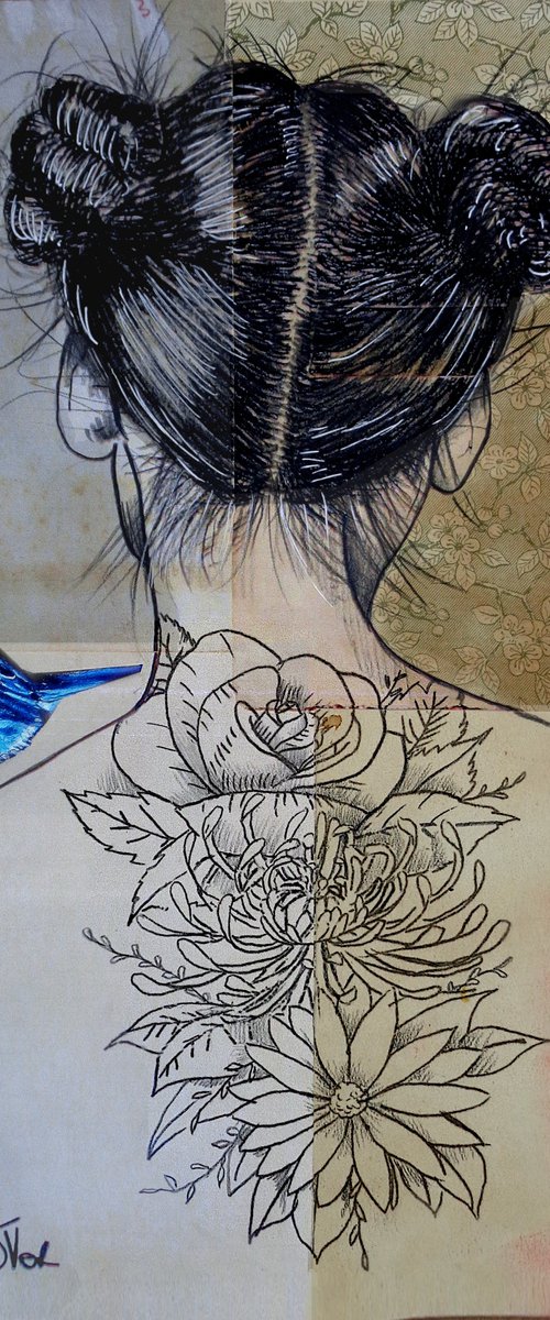 SHE LIKED FLOWERS by Loui Jover