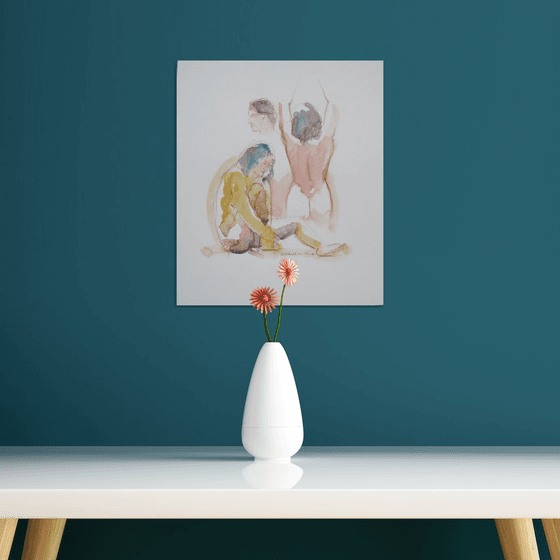 female nude 3 poses