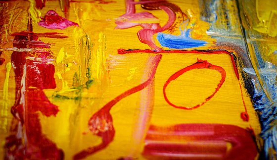 Abstract 10. Colorful Abstract Expressive Oil Painting. Signed, Handmade. Ready to hang Contemporary ART.