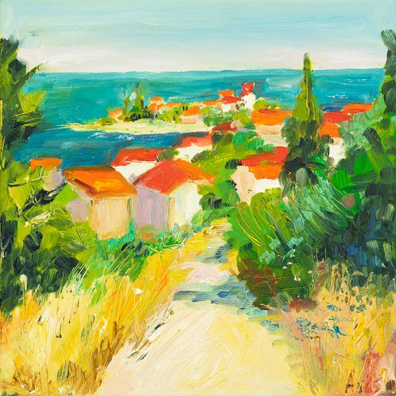Sunlit Path to the Sea
