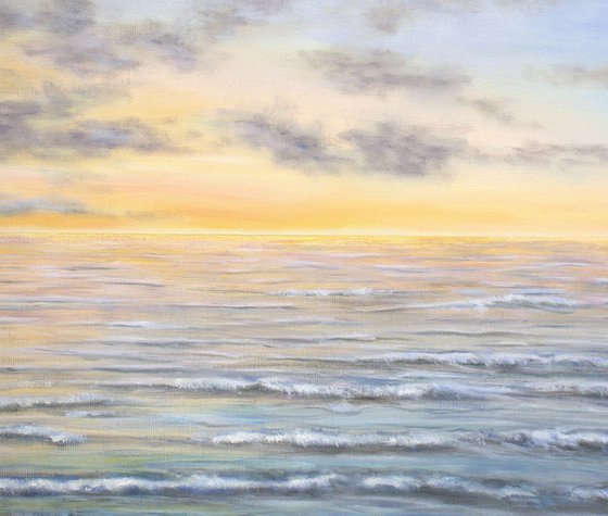 Light over the ocean