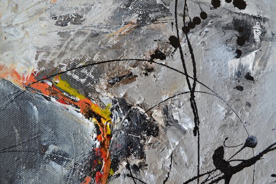 Coffee Break - abstract mixed media stillife