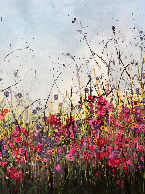 Fragranza Di Primavera #5 - Super sized original abstract painting by Cecilia Frigati