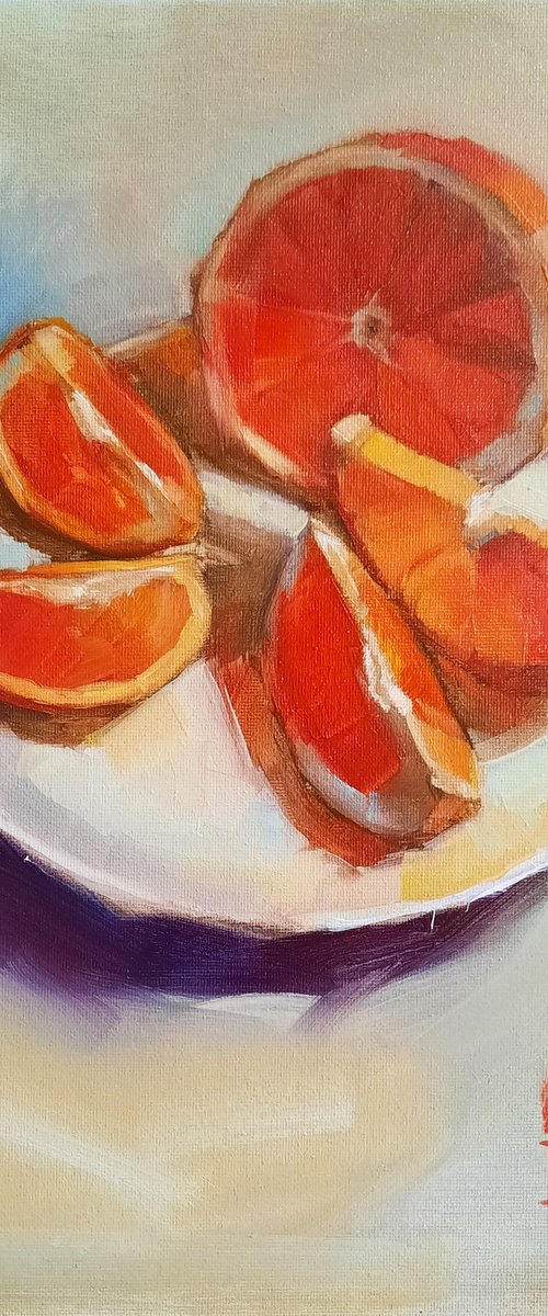 Orange slices by Irina Sergeyeva
