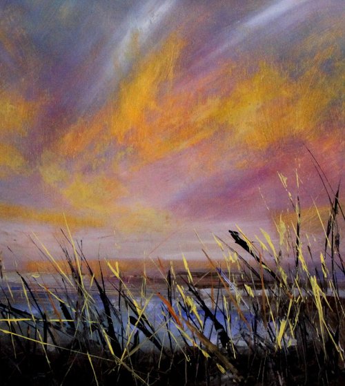 Far Horizons #3 -- Large original landscape by Cecilia Frigati