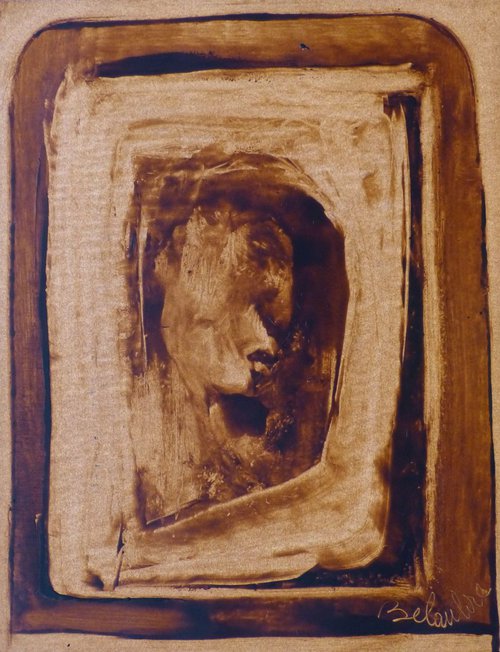 Face in the Window, 65x50 by Frederic Belaubre