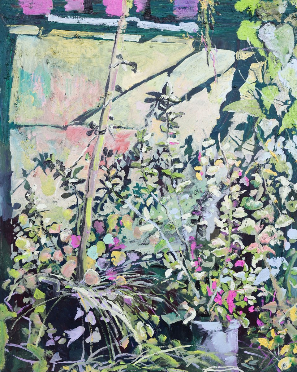 Impressionistic Landscape Oil Painting By Dominic Virtosu, 31 X 39, Shadows On The Roof, Original Artwork