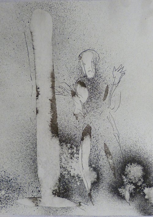 The Scream, 21x29 cm by Frederic Belaubre
