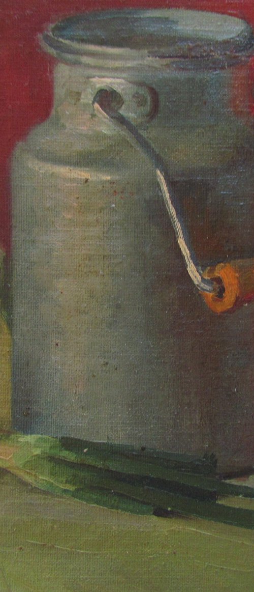 Still life with onion by Viktoriia Pidvarchan