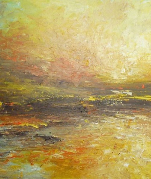 Joyous Shore  (Extra Large, 120x60cm) by Kalpana Soanes