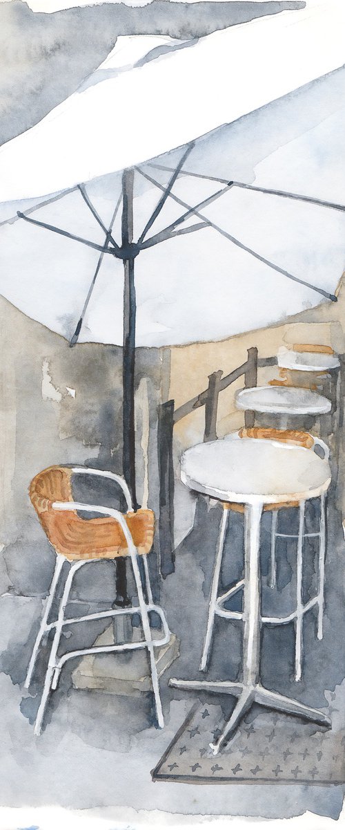 Cannes Café Shade by Tatiana Alekseeva