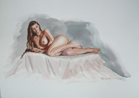 Reclining female nude