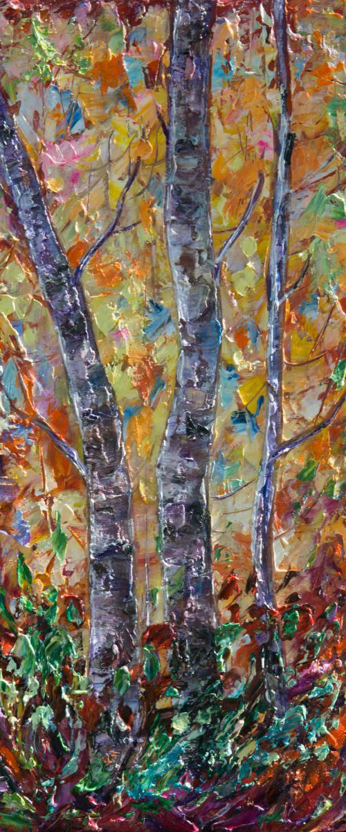 Birch Trees #2 by OLena Art by Lena Owens at OLena Art