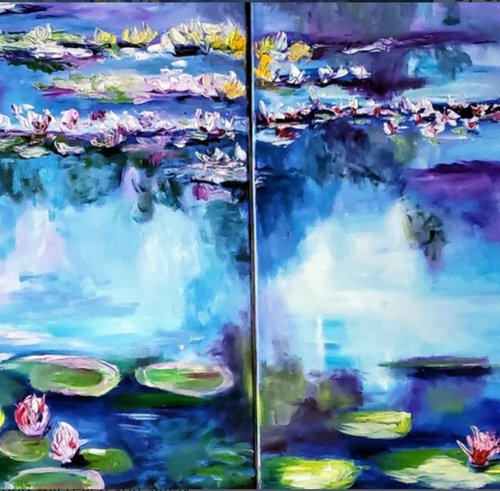 Water Lilies inspired by Monet by Olga Koval