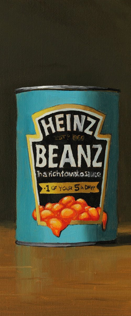 Tin of baked beans by Tom Clay