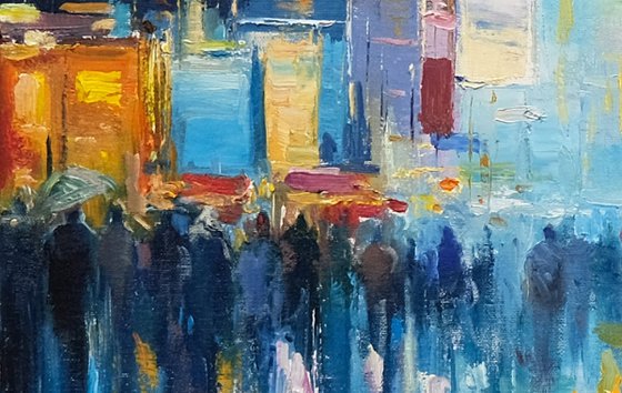 She Walks Through Manhattan