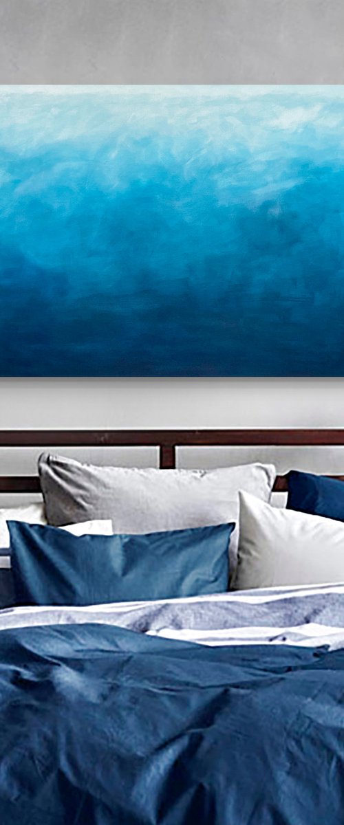 The Gradual 152 x 76cm acrylic paint on canvas by George Hall