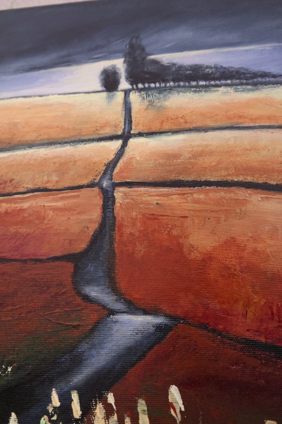 Road to September  and the  Fields - Fields and Colors Series