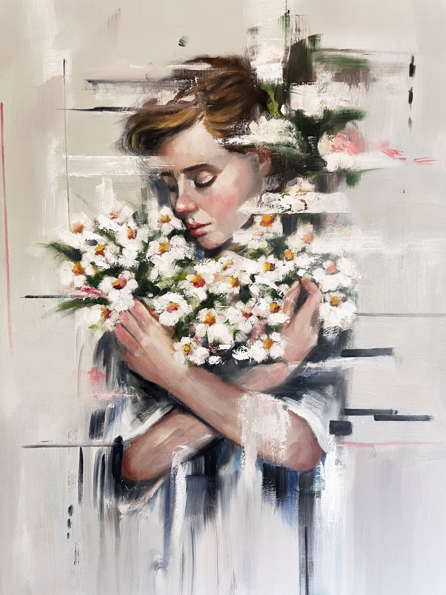 Expressive Oil Painting , The Cure By Maria Romano, 20 X 24, Artwork For Sale On Artfinder