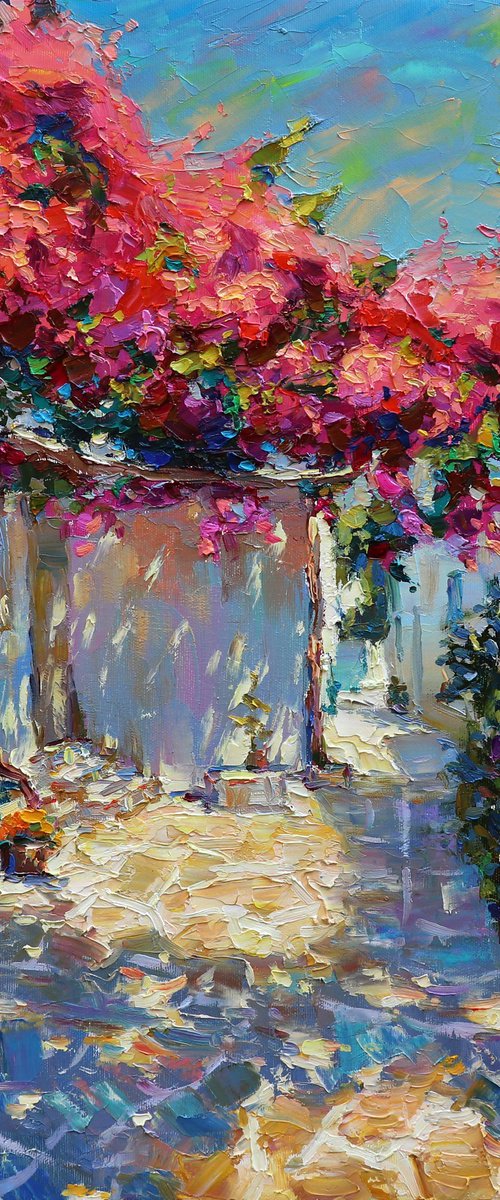 "Blomsng courtyard" by Evgeny Chernyakovsky