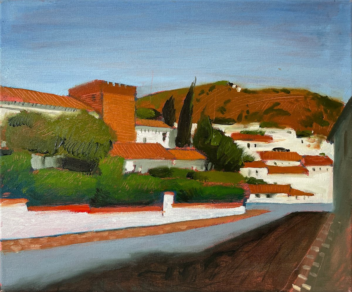 In the Shadow of University of Malaga Street by Victoria Dael