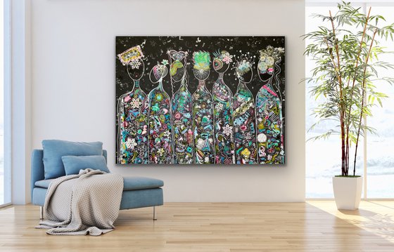 79''x 60''(200 x 150 cm), Friends 59