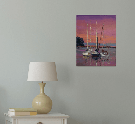 Evening boats